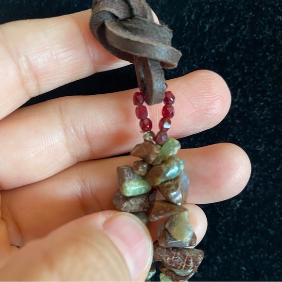 Brown Nephrite Jade Ornate Carved 2.25" Pendant Adjustable Statement Necklace - Picture 16 of 16